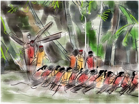 rakesh ramesh I pad art  alleppy boat race clip art sketch